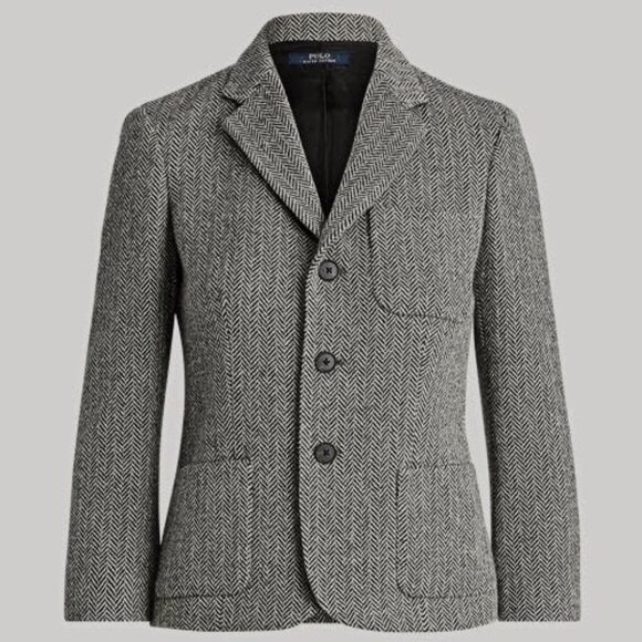 Polo Ralph Lauren Herringbone Tweed Wool Blend Blazer - Picture 1 of 10